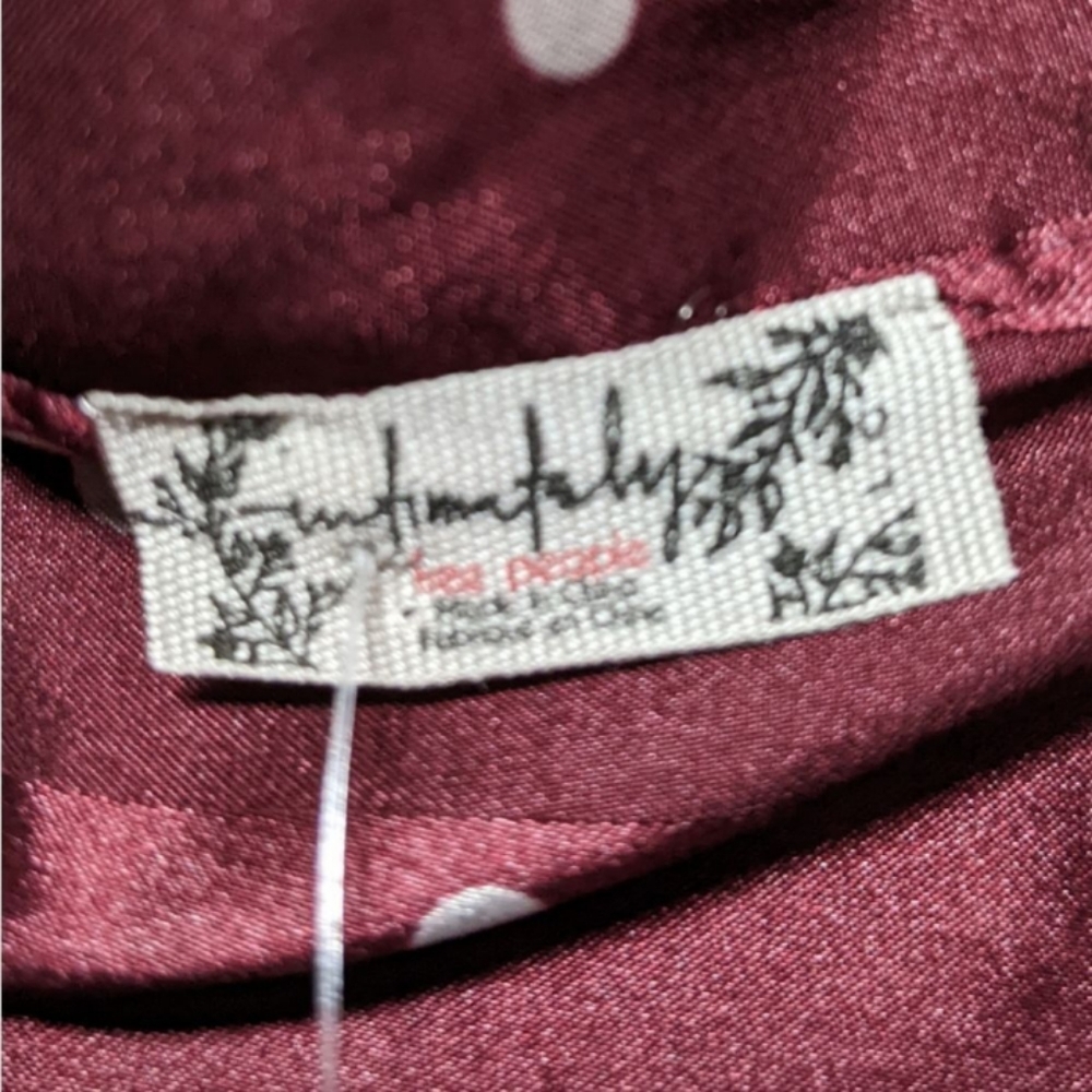 Free People Robe Intimately Wine Combo Large NWT $148 - Picture 8 of 9